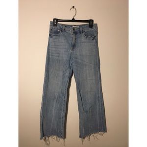 Nordstrom wide leg cropped jean